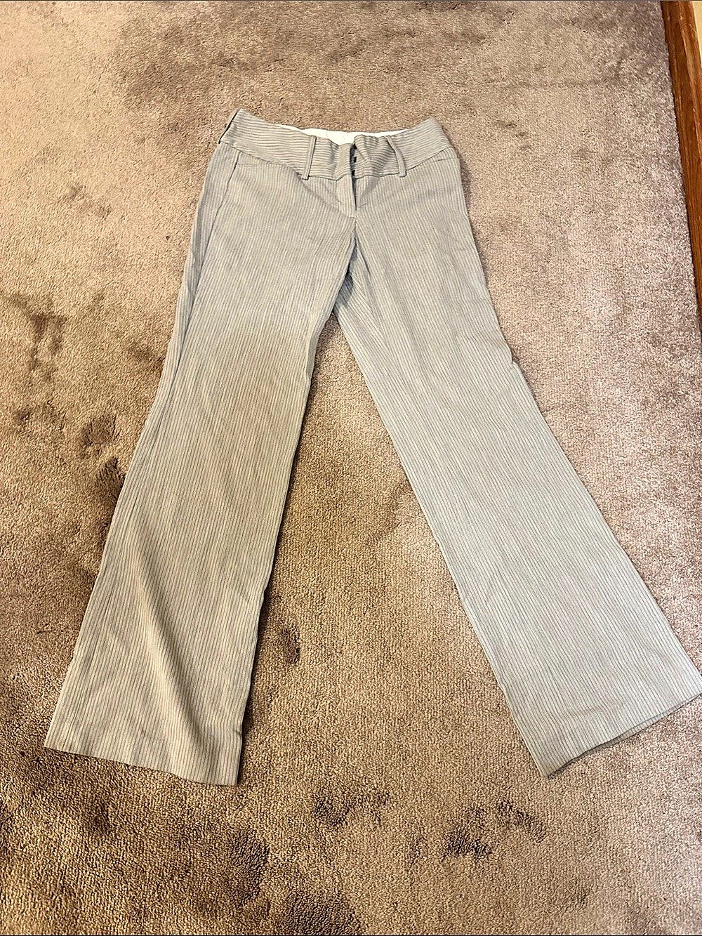 Express Striped Flare Pants Gray Size 6